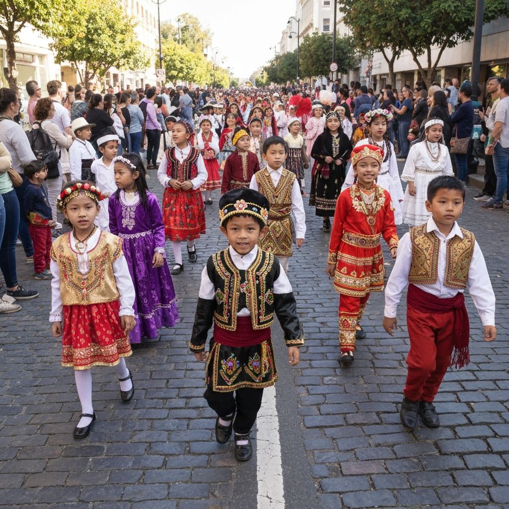 Cultural costumes parade