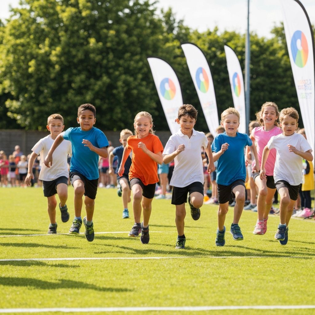 Kids running race